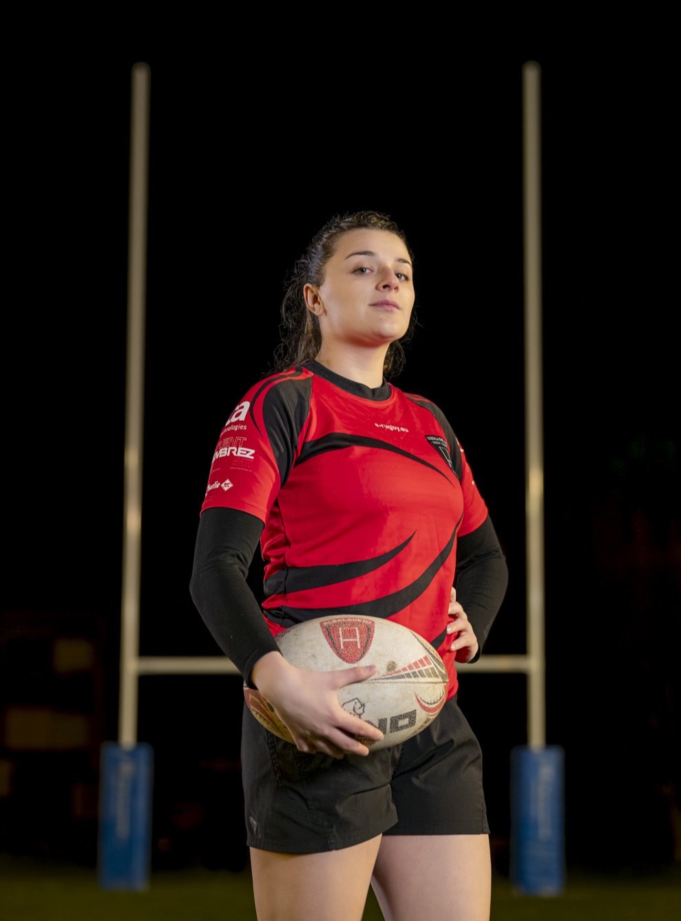 Michael Photographie Albaladejo Rugby Club Lausanne portrait joueuse pose