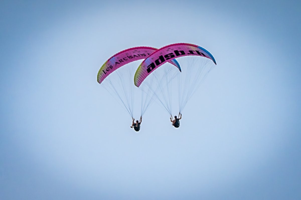 Michael Photographie parapente aérienne acroshow Villeneuve vol en duo